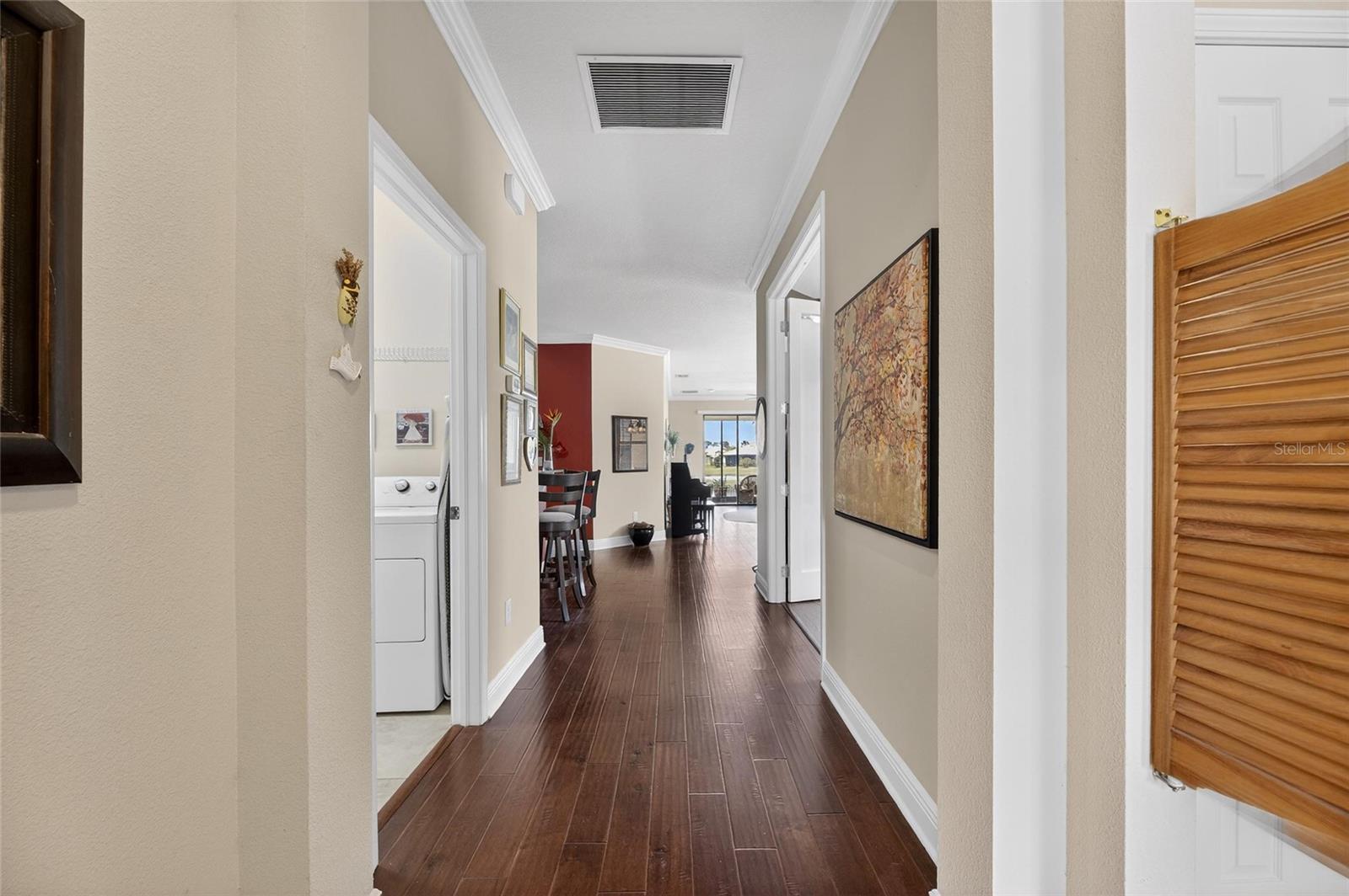 View into the home from the front door.