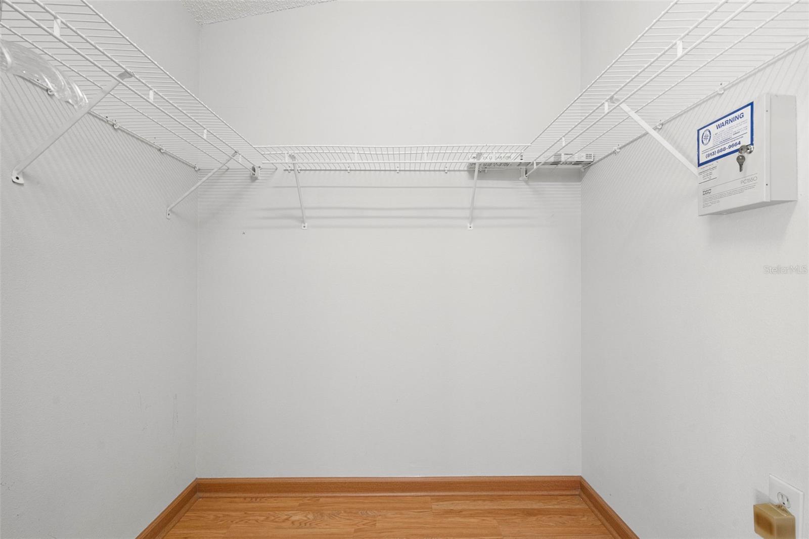 Primary walk-in closet