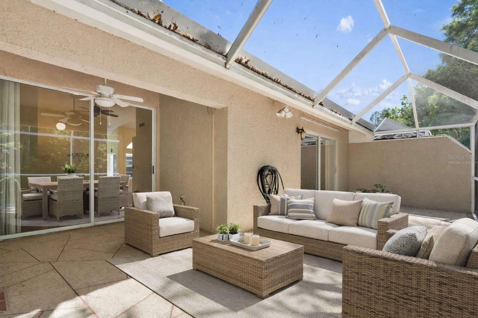 Virtually staged Lanai