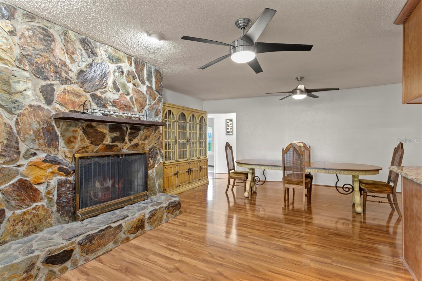 2nd Family Room With Fire Place