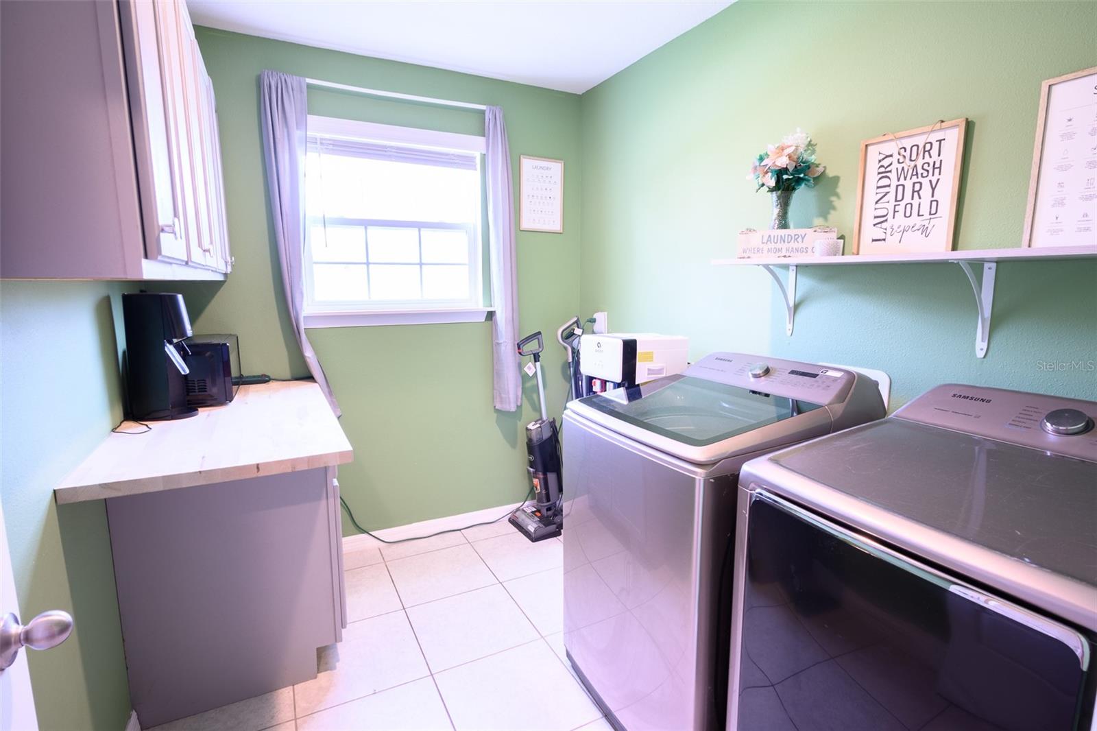 upstairs laundry room