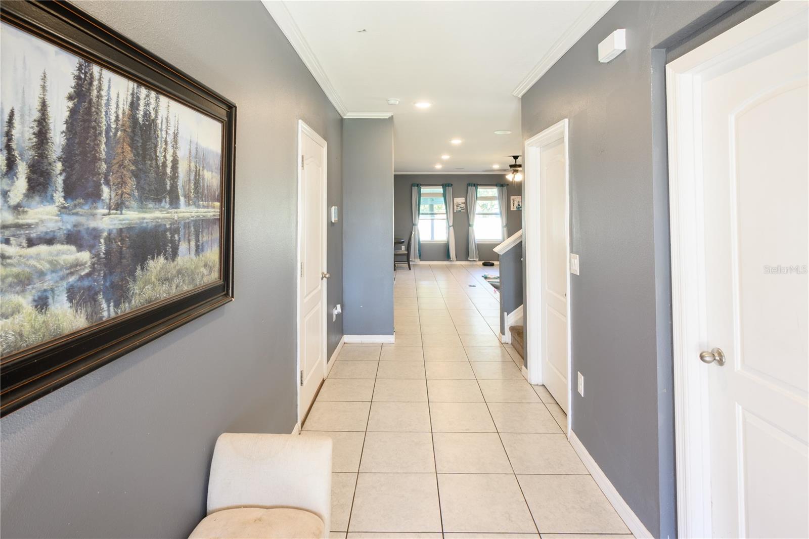 front entrance-looking into home