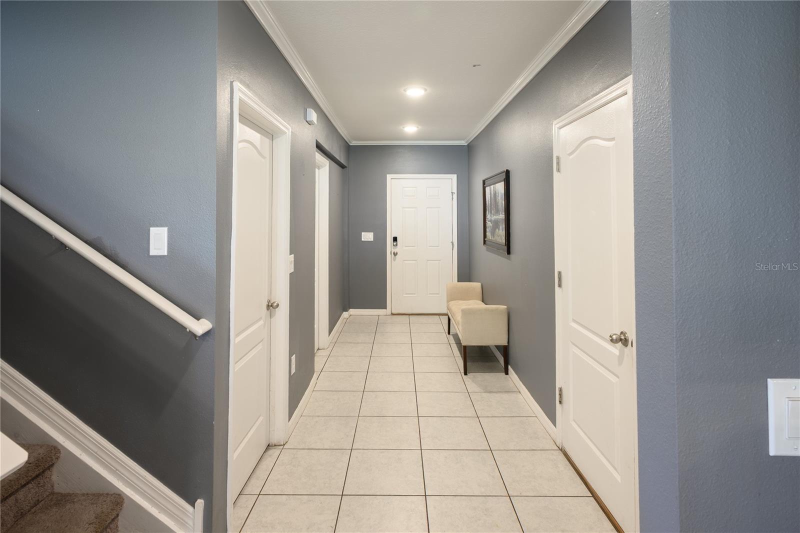 front entrance-looking out towards front door