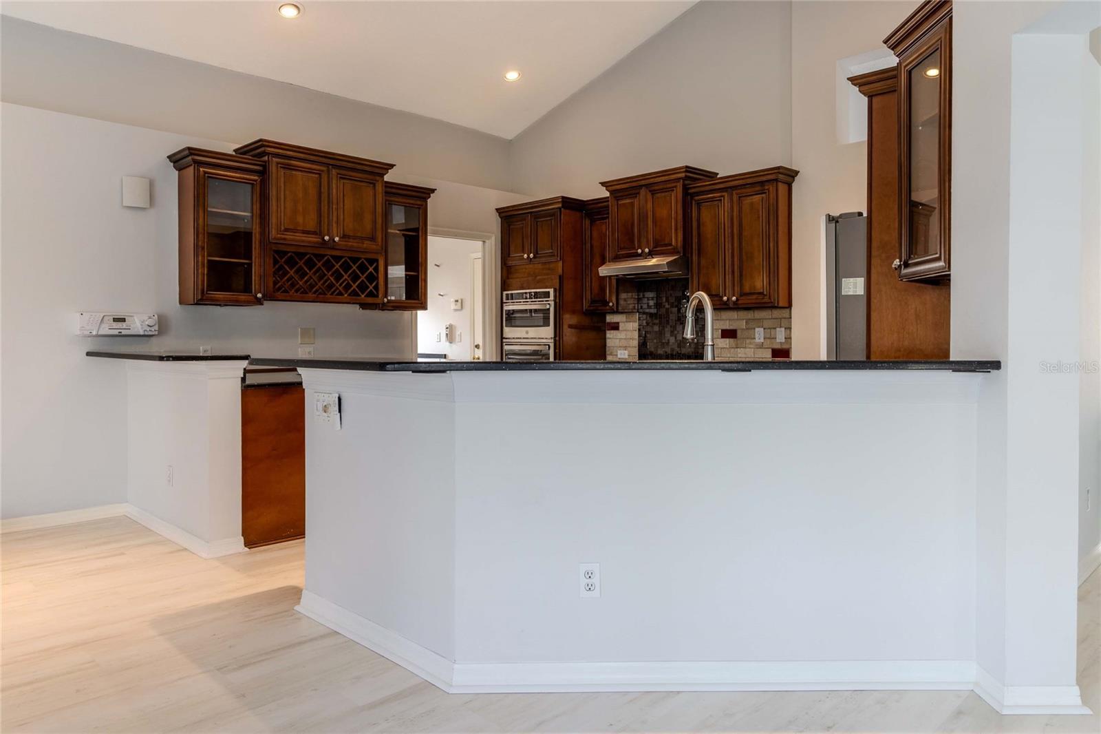 Kitchen with Raised Bar Area