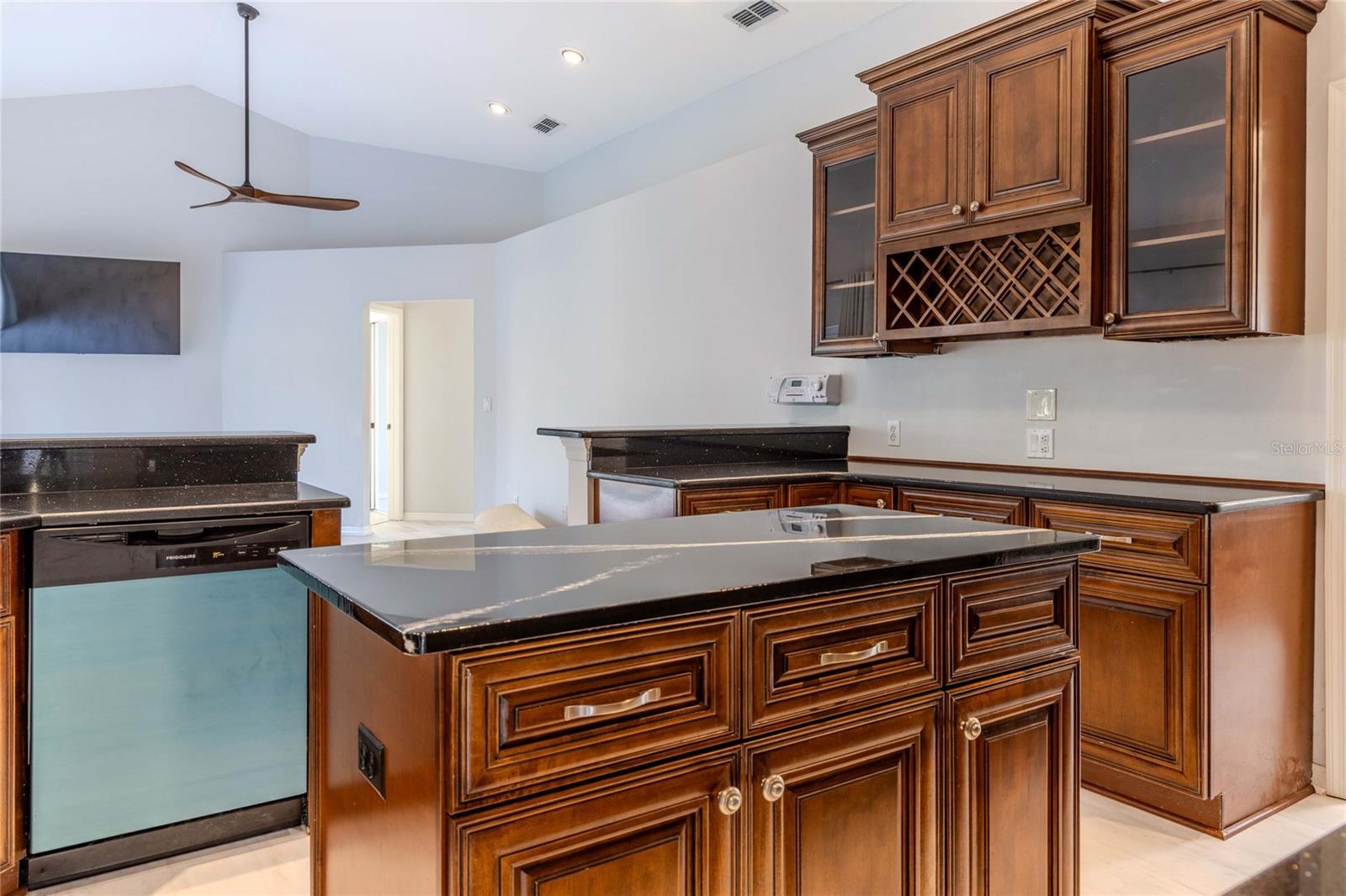 Kitchen View to Family Room