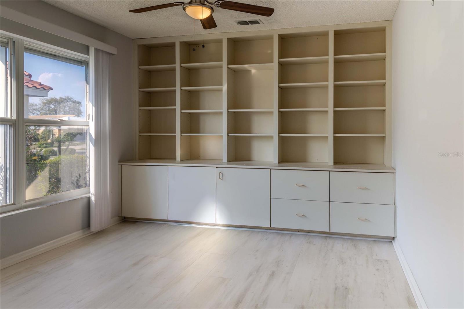 3rd Bedroom/Office with Built-in Storage