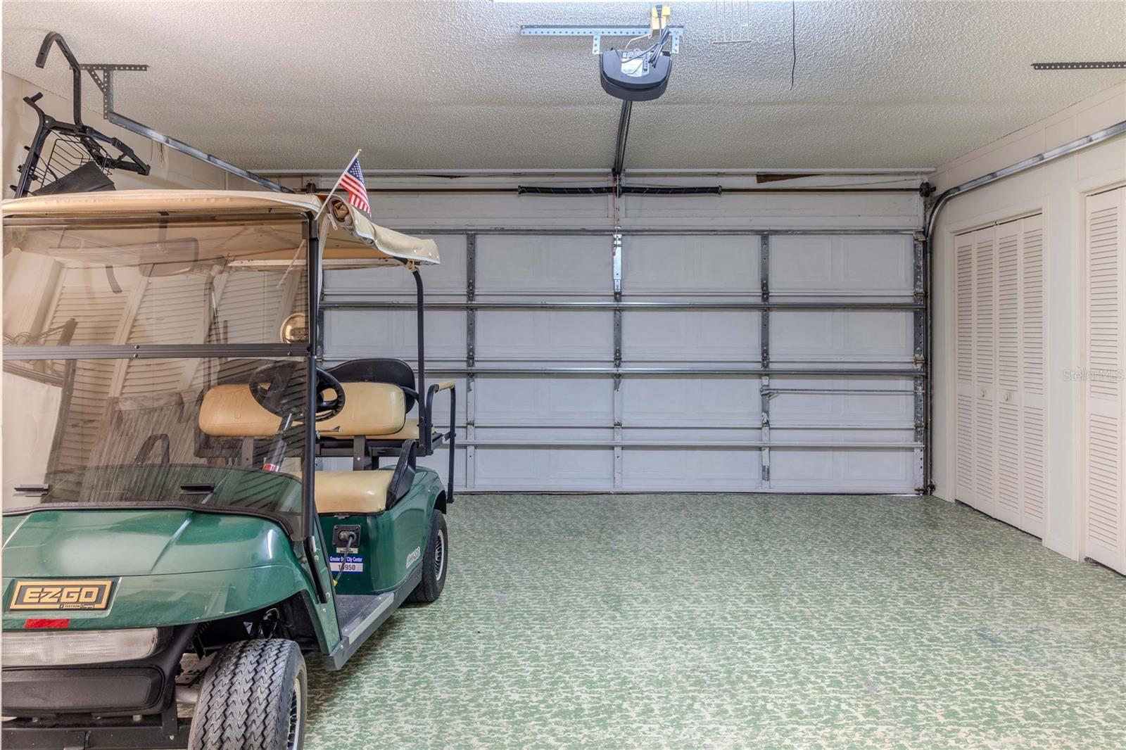 2-Car Garage with Storage Closets - Golf Cart Negotiable