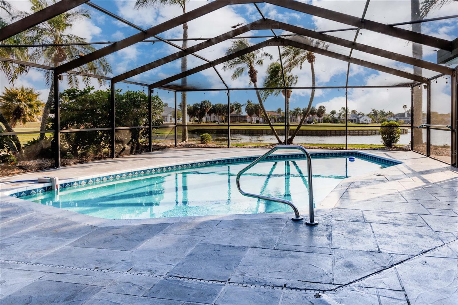 Pool with View of Lake and Golf Course