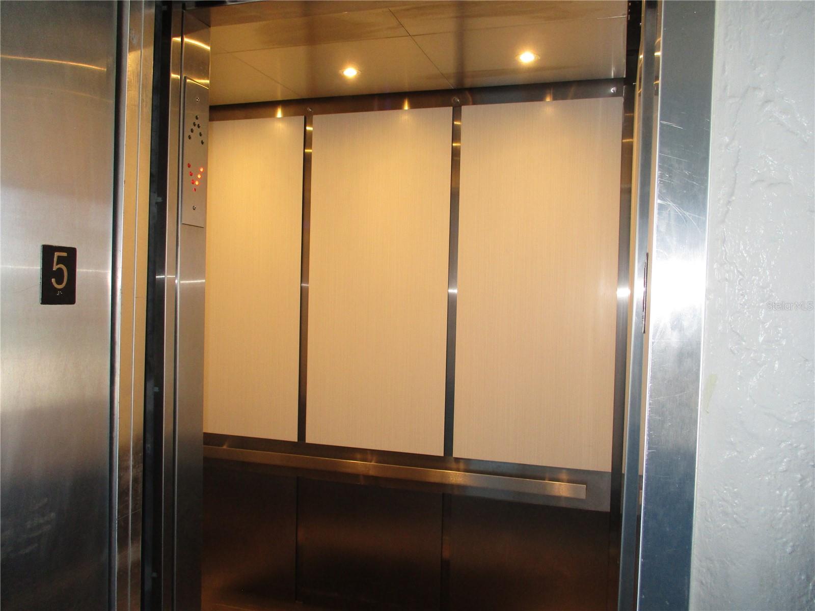 Newly done elevators.
