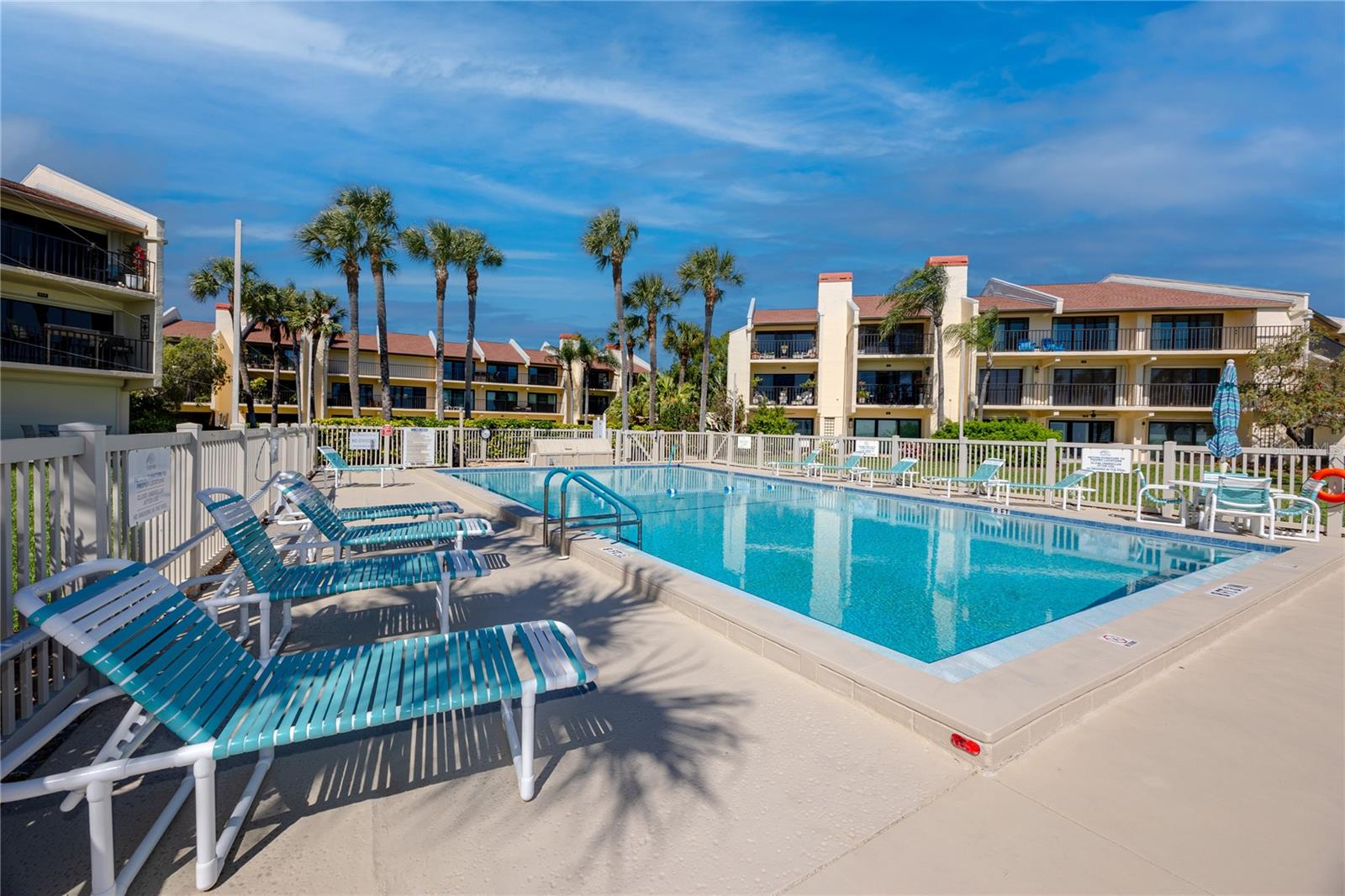 Pool has plenty of lounge areas