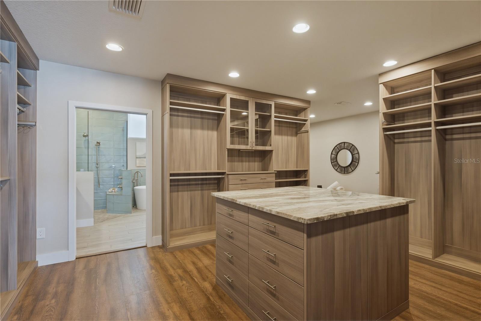 Primary Suite Closet and Dressing Room