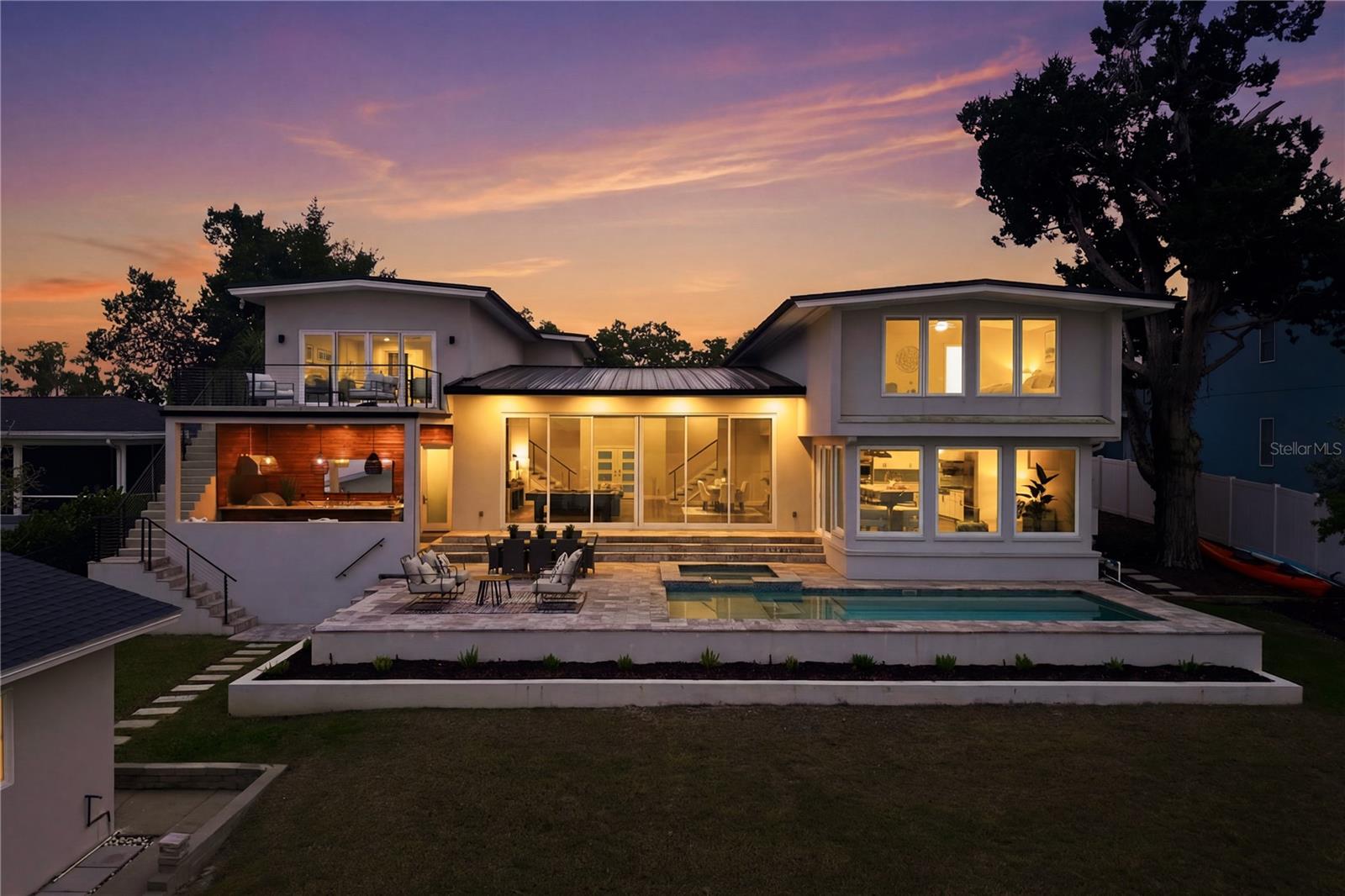 Back Exterior Evening