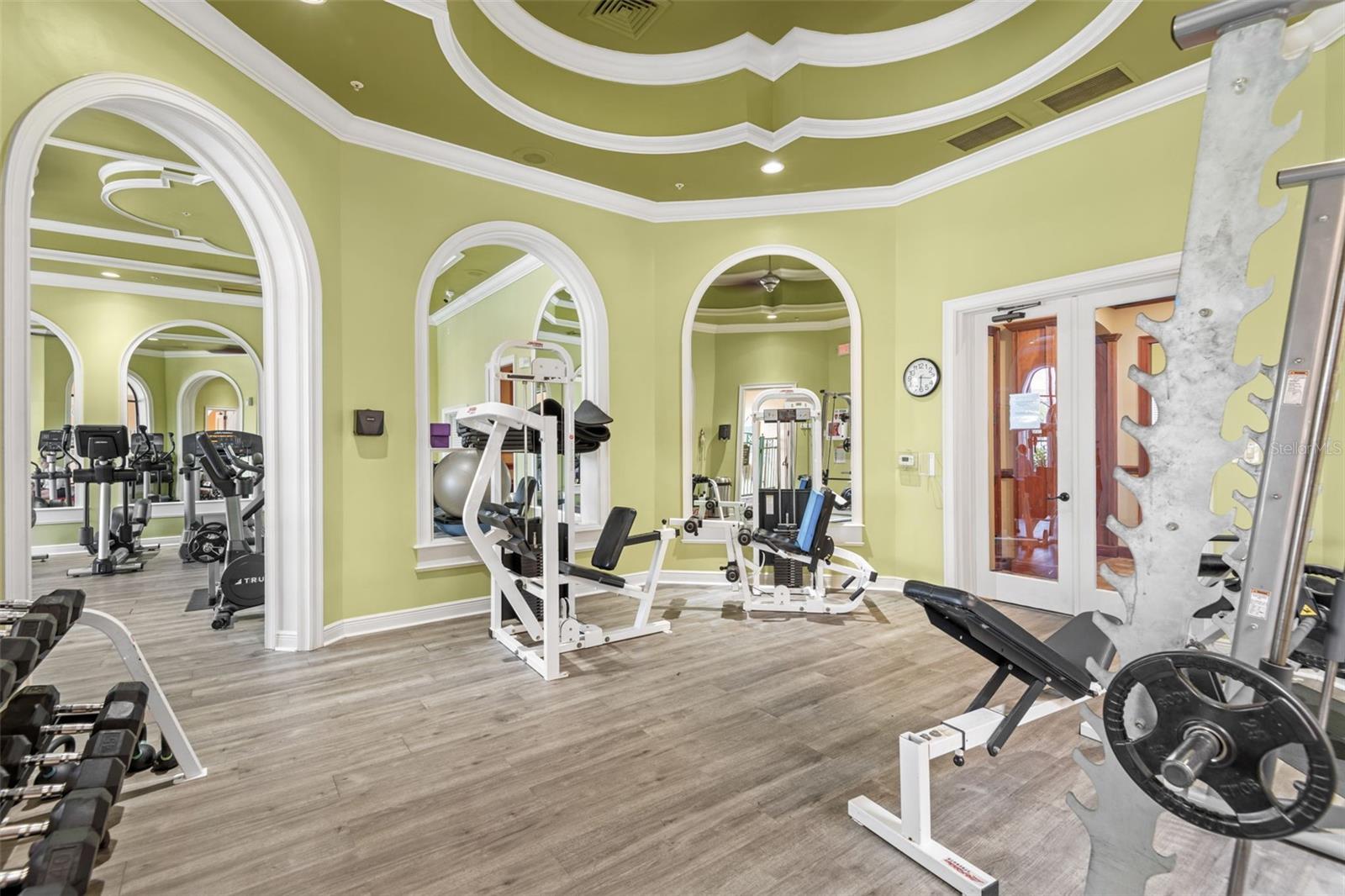 24-hour fitness center.