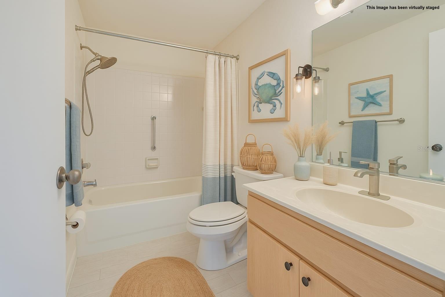 Staged Guest Bathroom