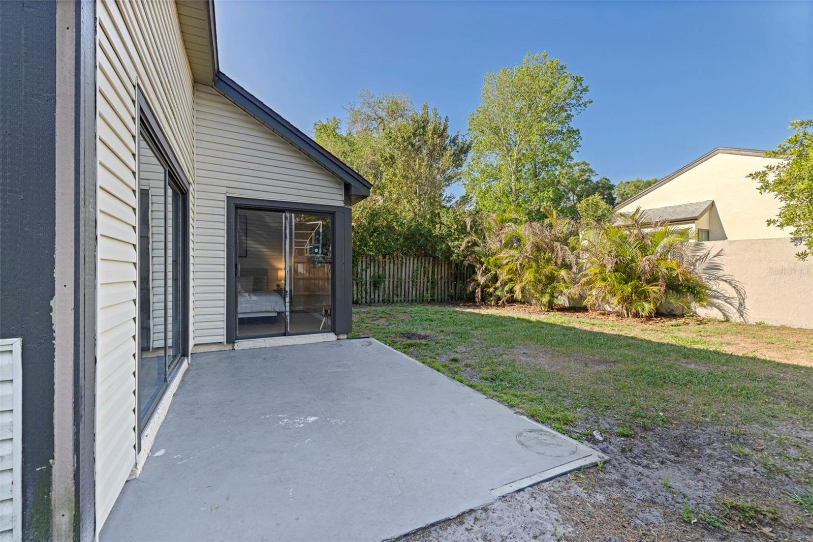 Outdoor patio for BBQ
