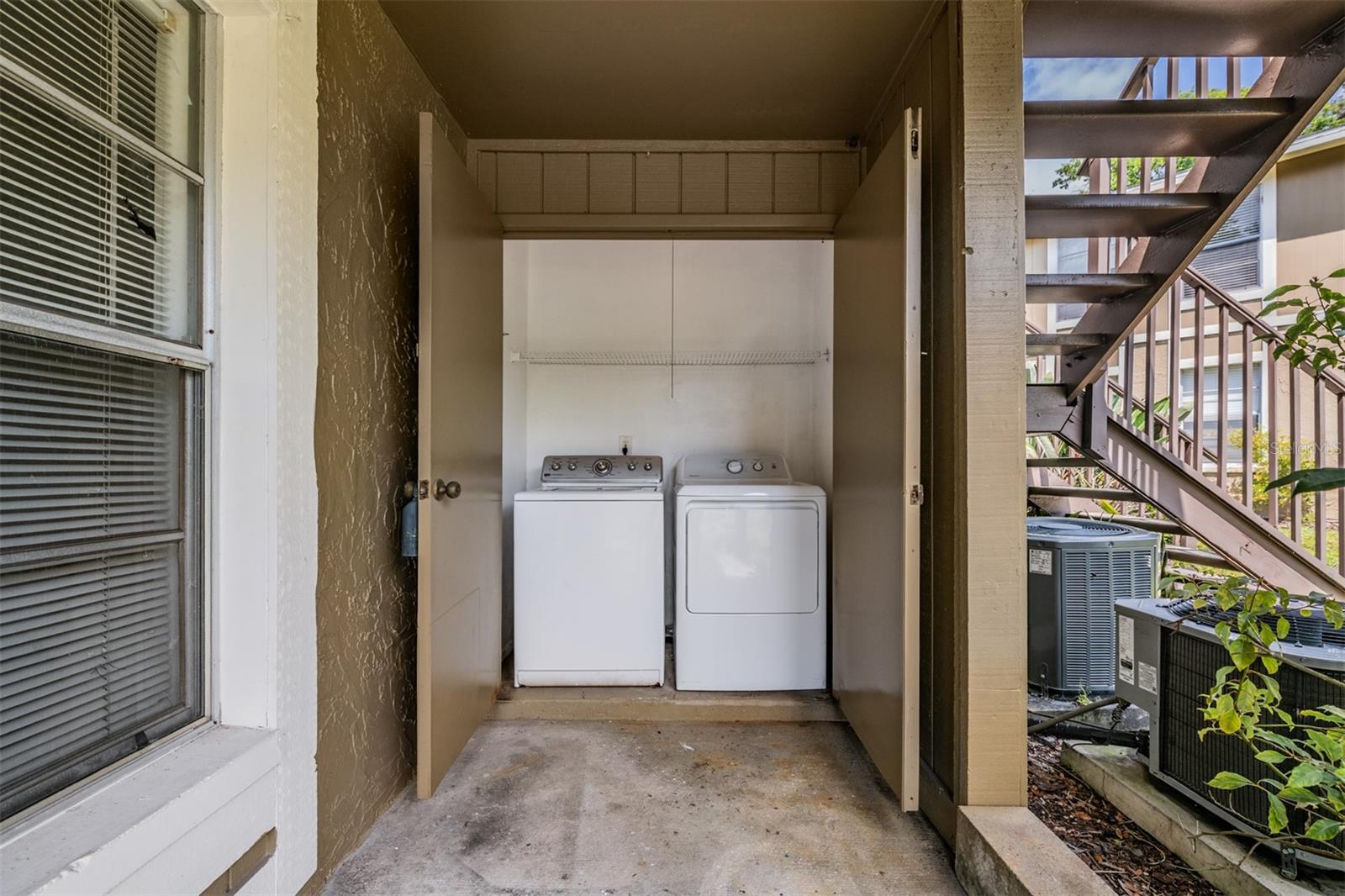 Full size washer and dryer included