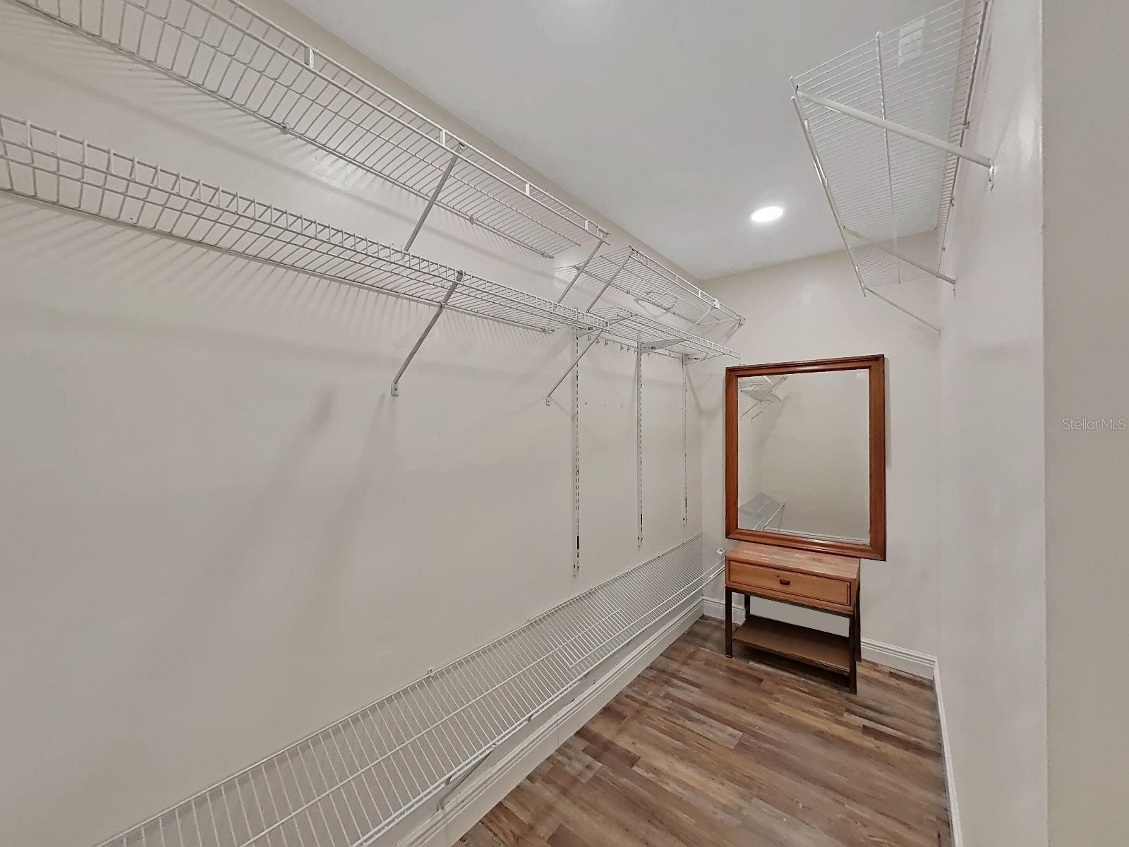 walk-in closet primary bedroom