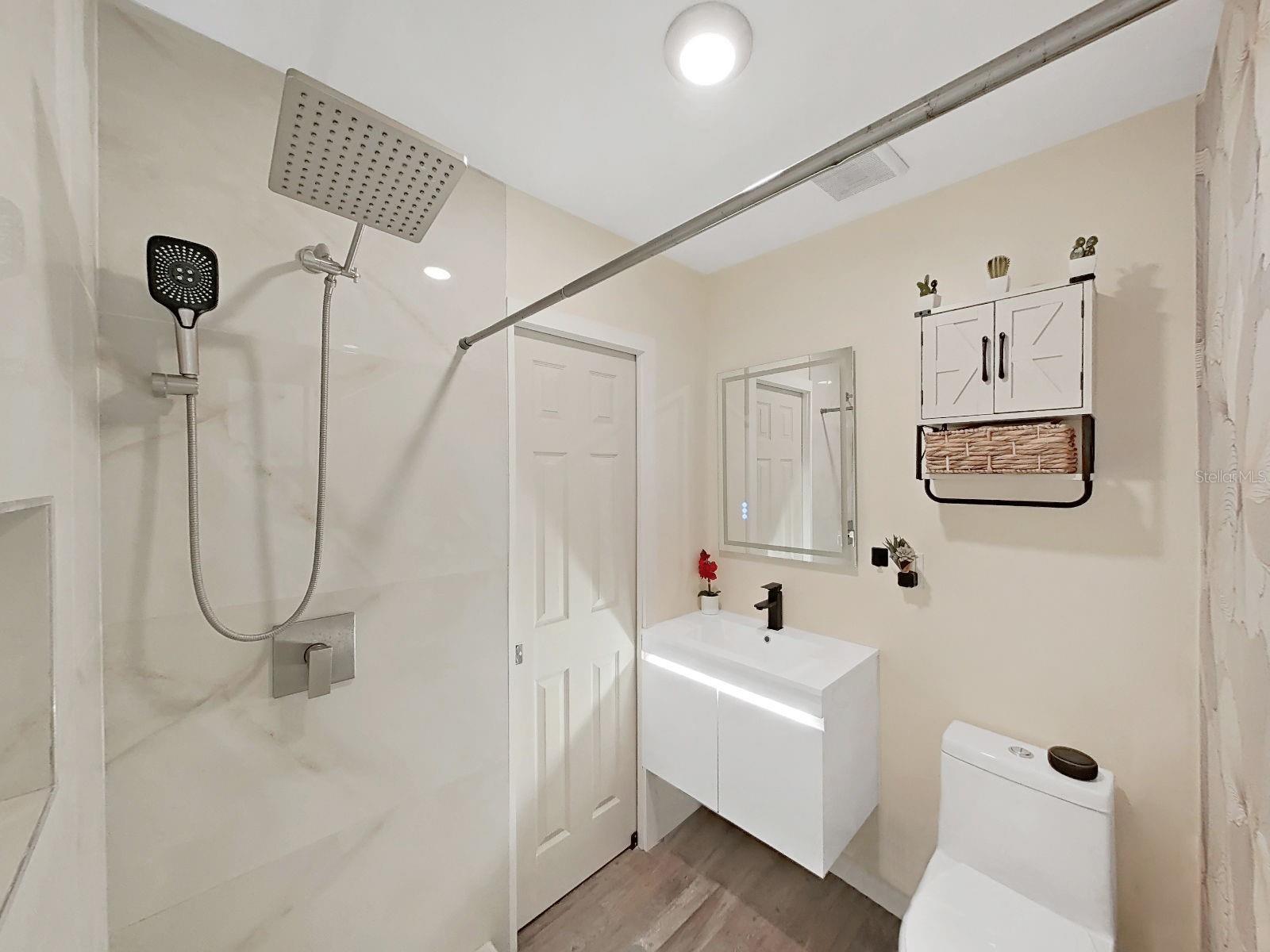 updated full hall bath