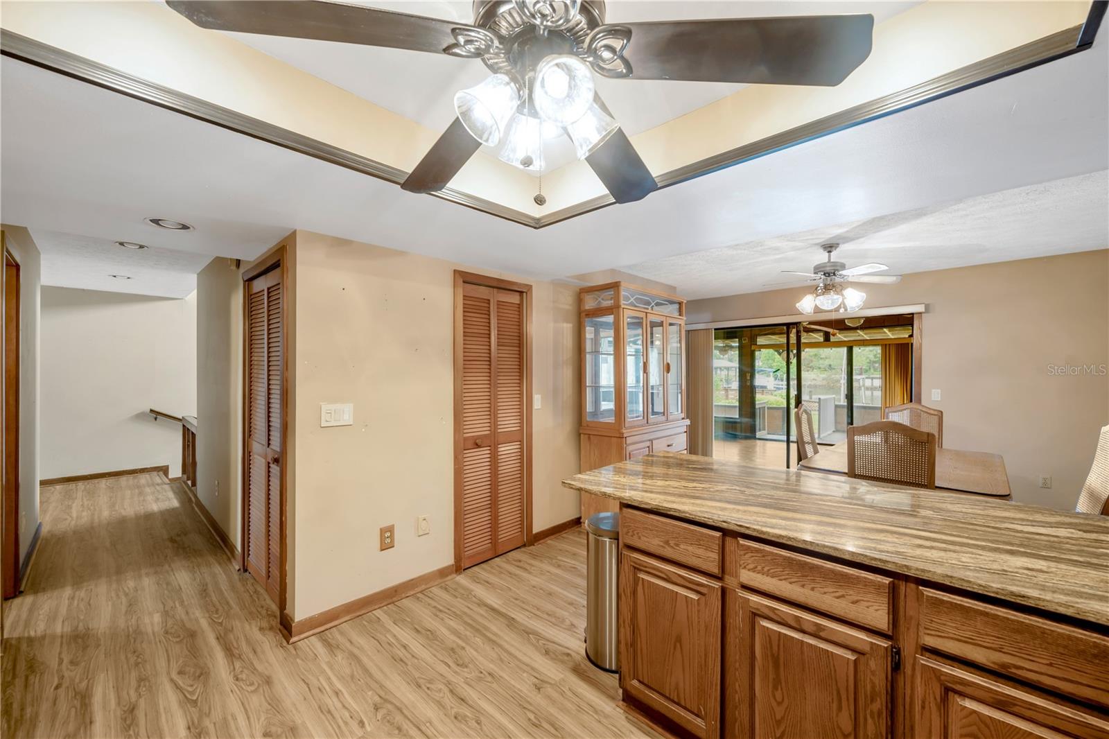 Kitchen Overlooks Dining Room, Florida Room & Backyard