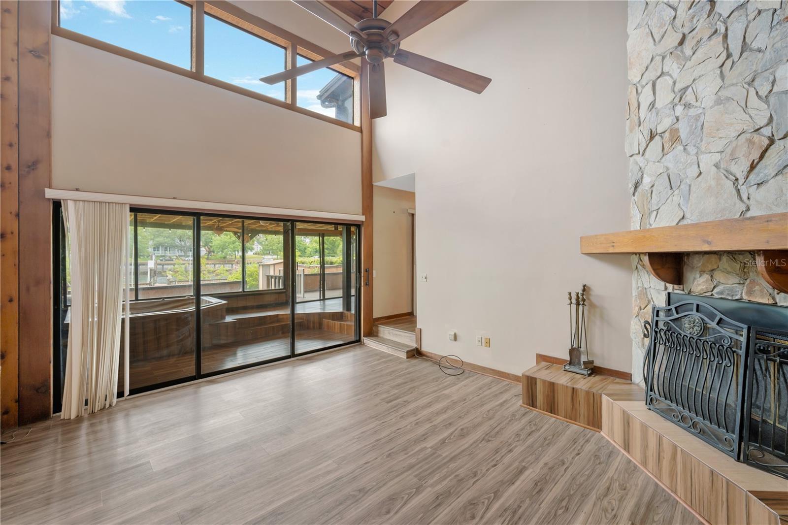 Wood Burning Fireplace!