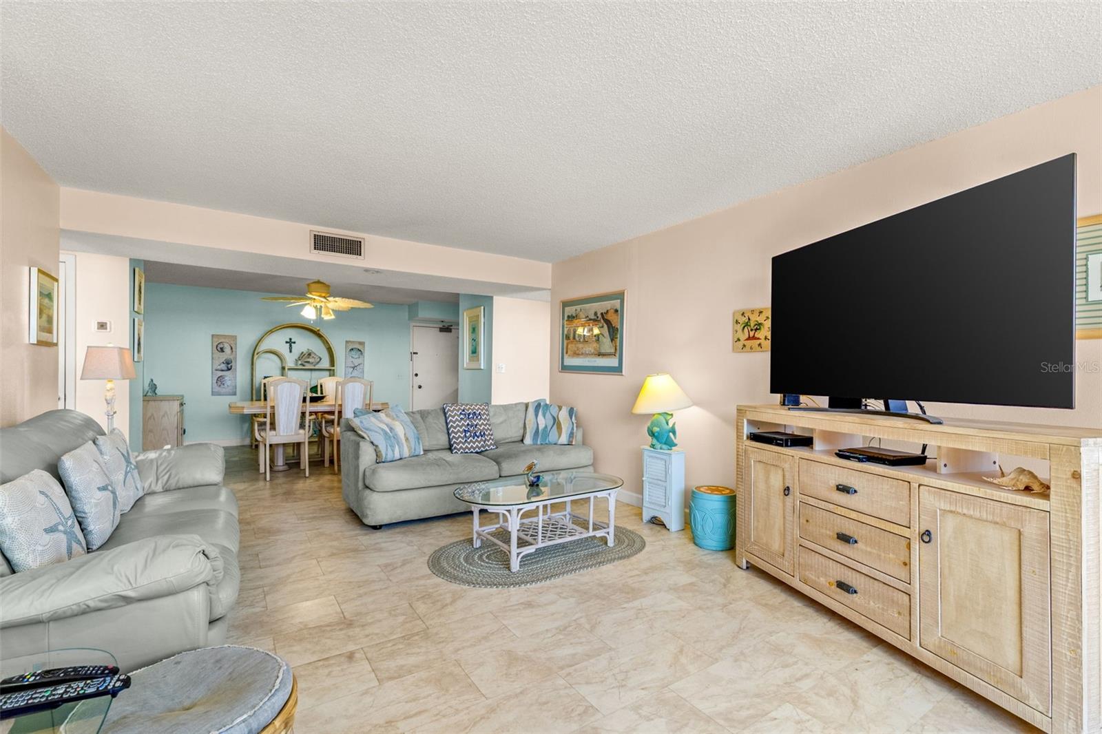 "Looking in" from Patio access to Living Dining Areas