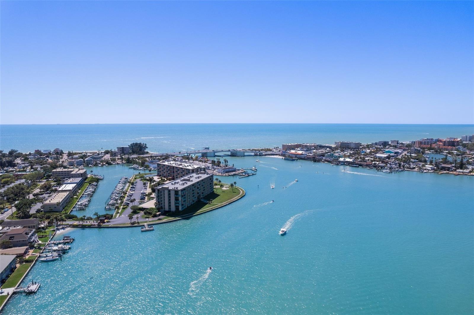Johns Pass and Gulf of Mexico is at your front door