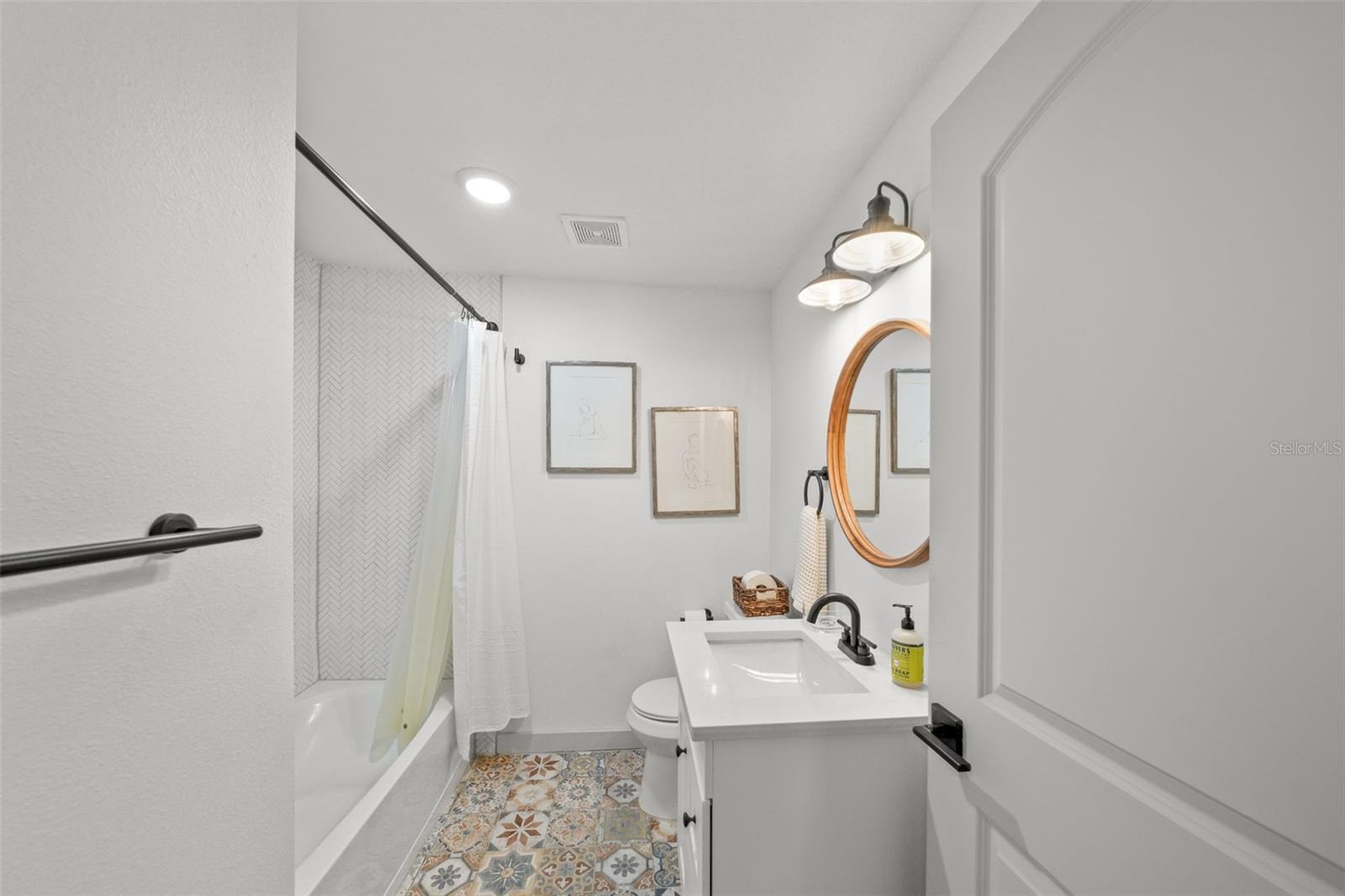 a secondary bathroom