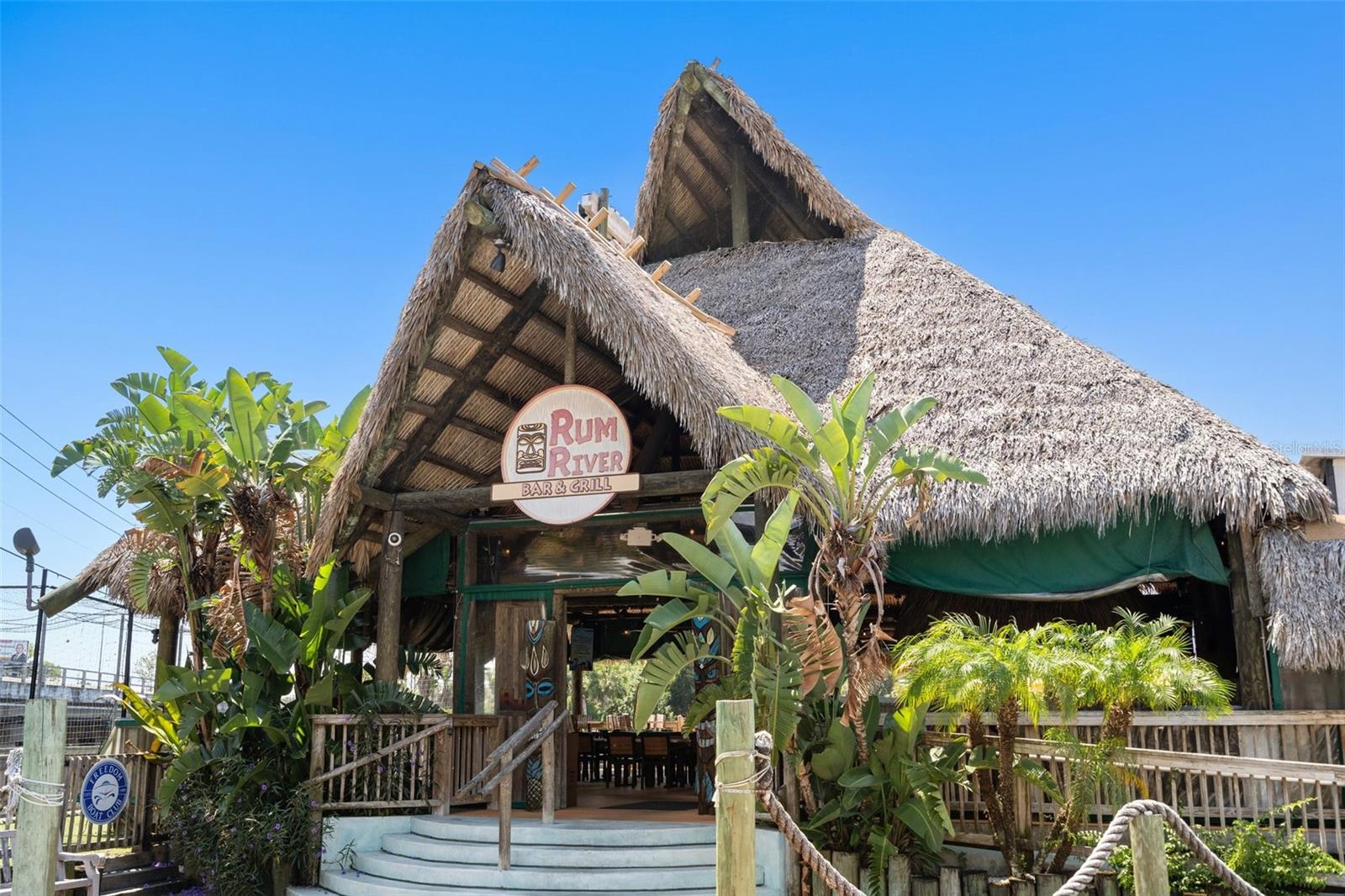 Once of many waterfront restaurants nearby