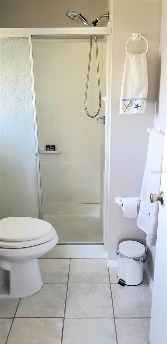 Master bathroom with shower