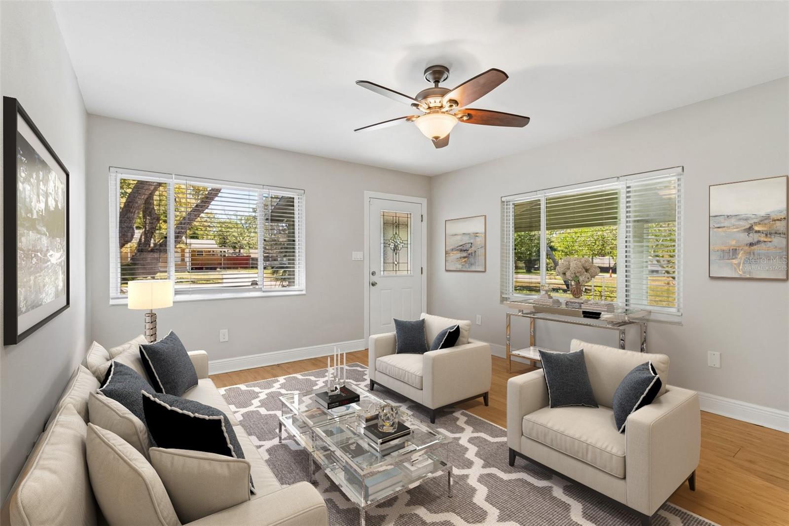 Living Room - virtually staged