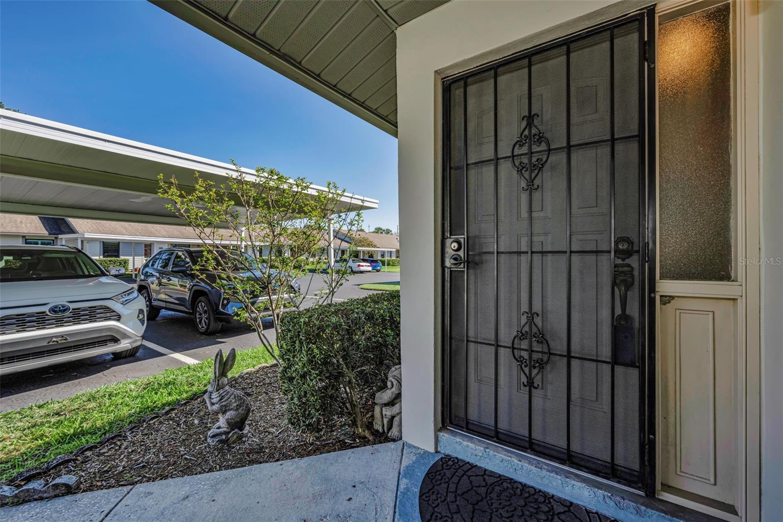 Carport right in front of the door!