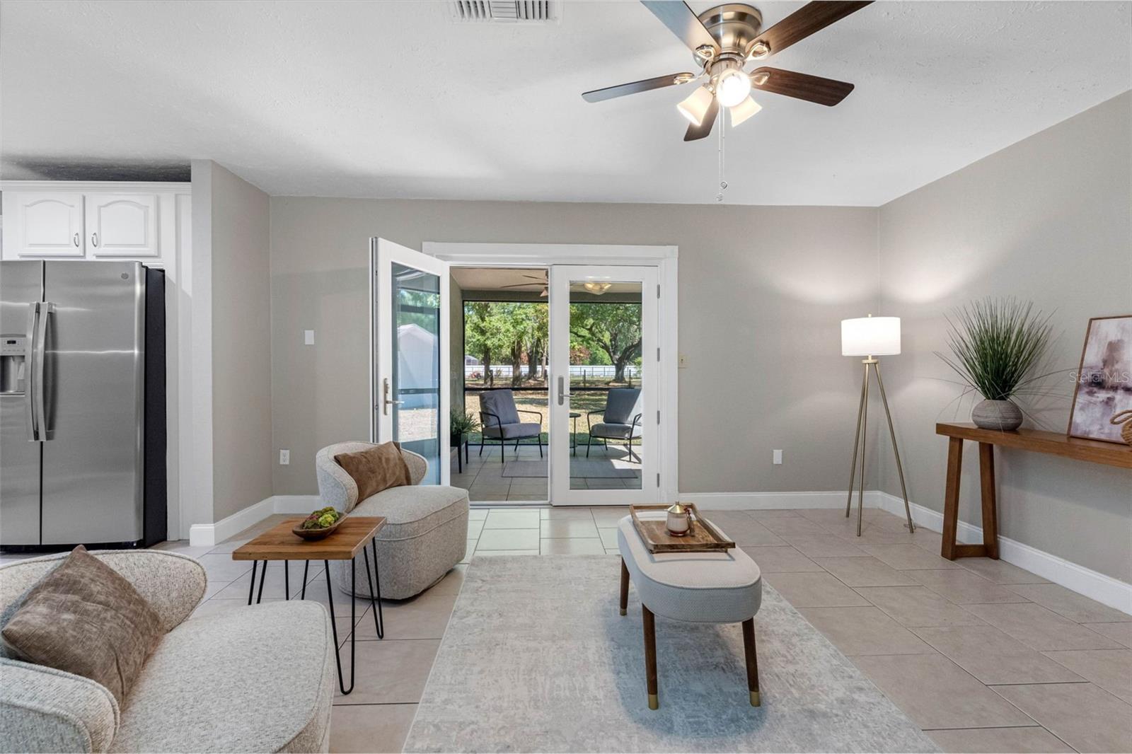 Family room space leading out to Back Porch/Lanai