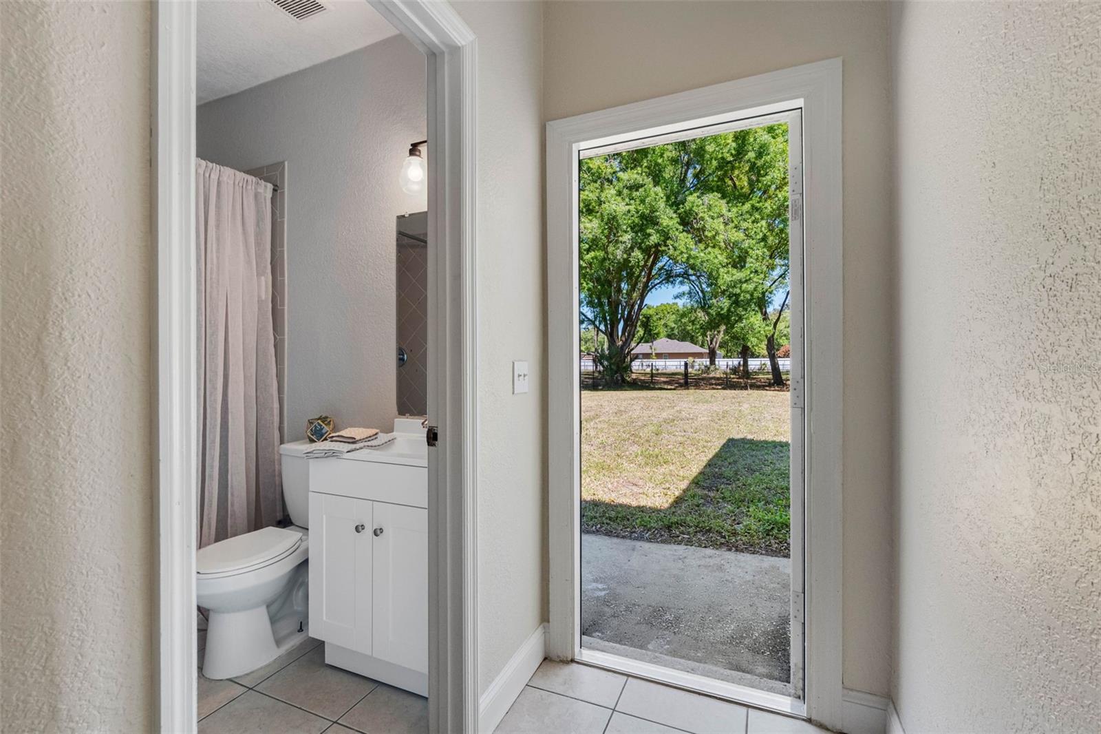 Back yard entry/exit