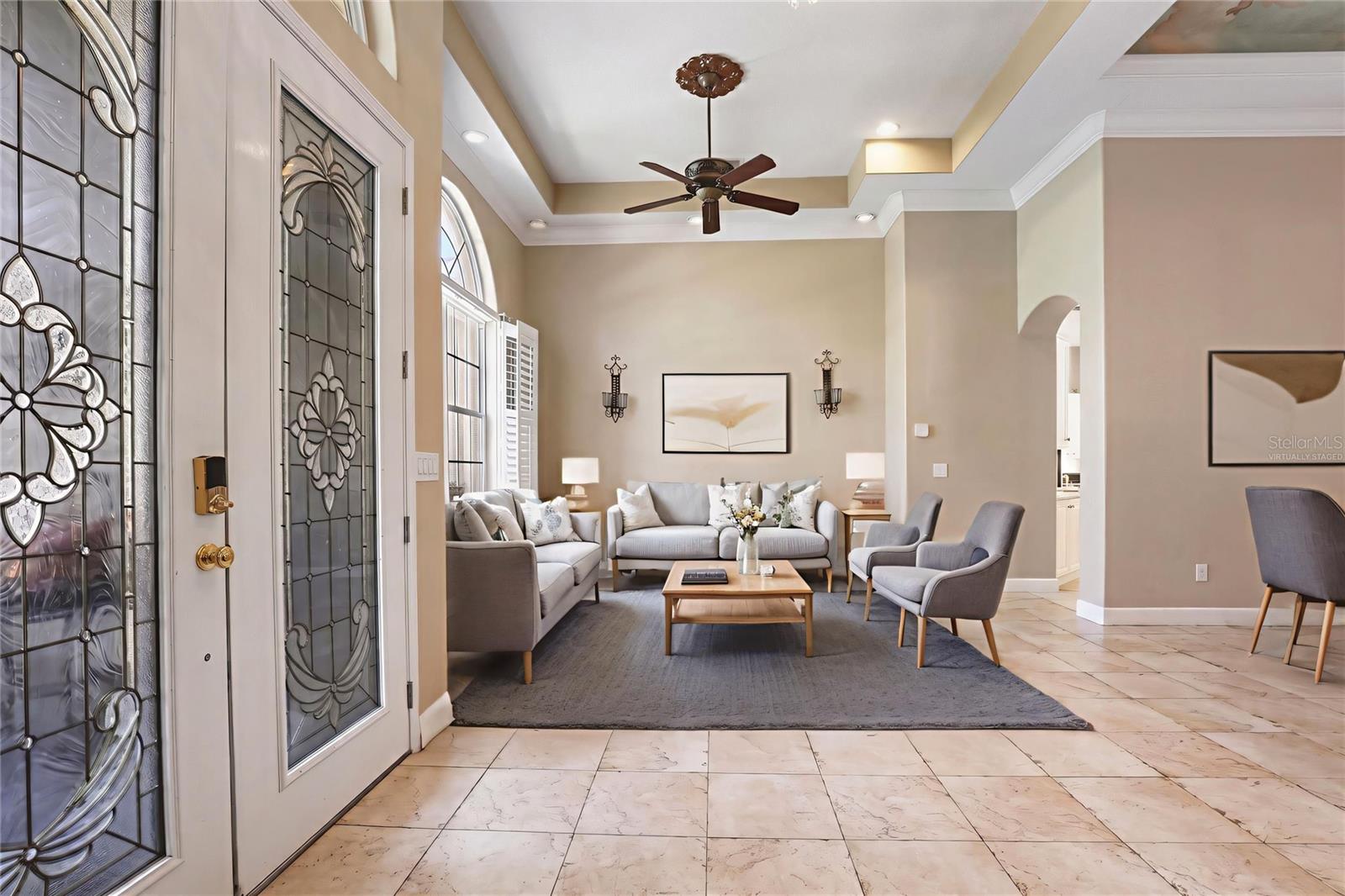 Virtually Staged-Living Room