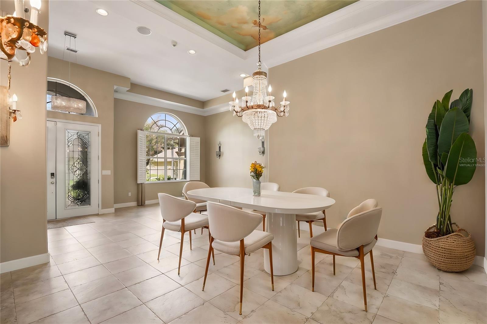 Virtually Staged-Formal Dining Room