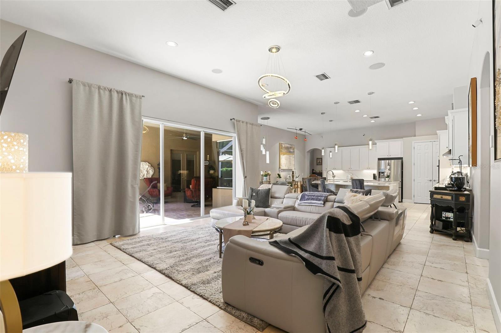 Family Room-Modern Lighting Fixtures