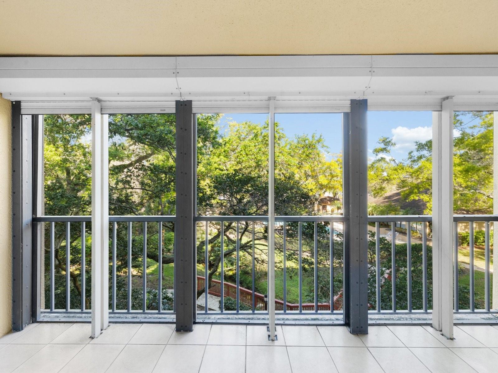Hurricane Automatic Shutters & tropical views