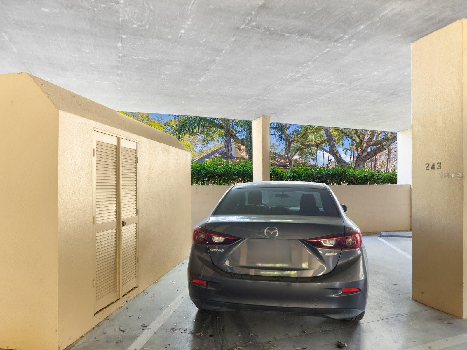 Assigned Parking Spot and Storage Closet