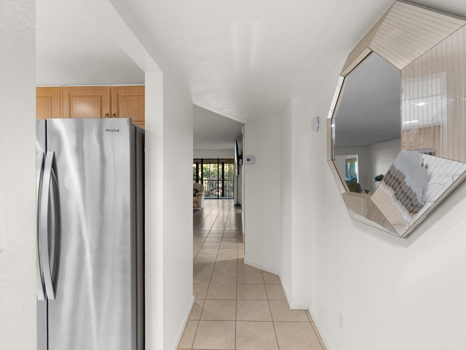 Inviting Entry and tile flooring!