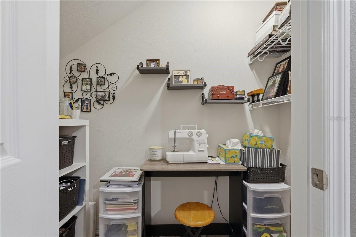 Under staircase closter/office/craftroom