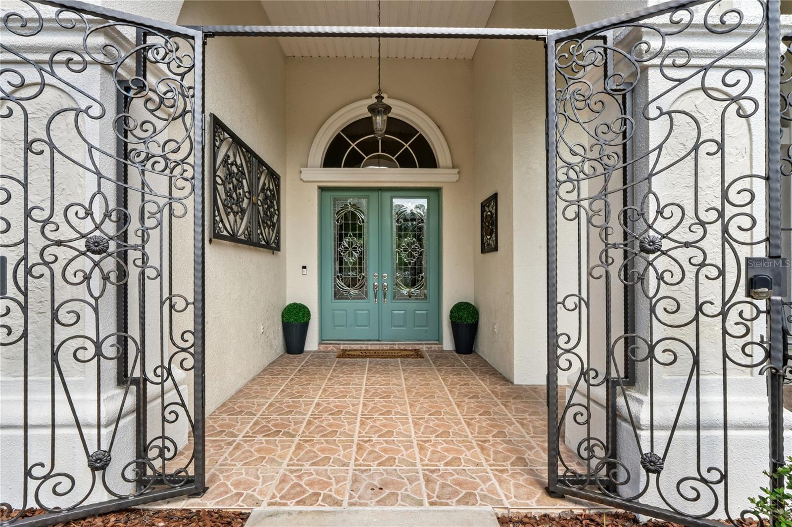 Custom Wrought Iron Entry Vestibule