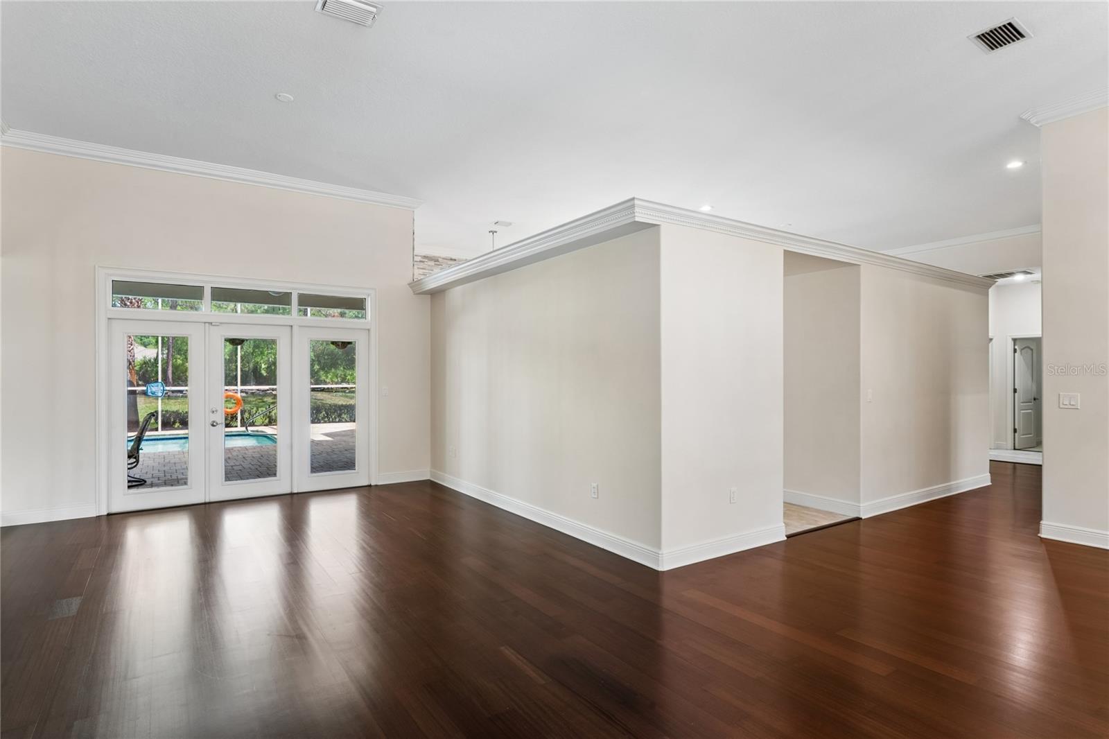 Foyer towards Kitchen and Office Hallway
