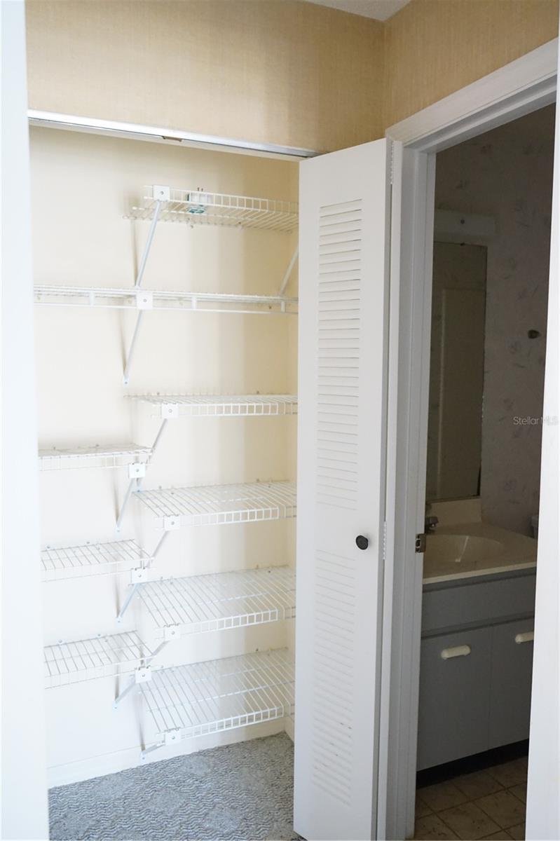 linen closet by hall bath