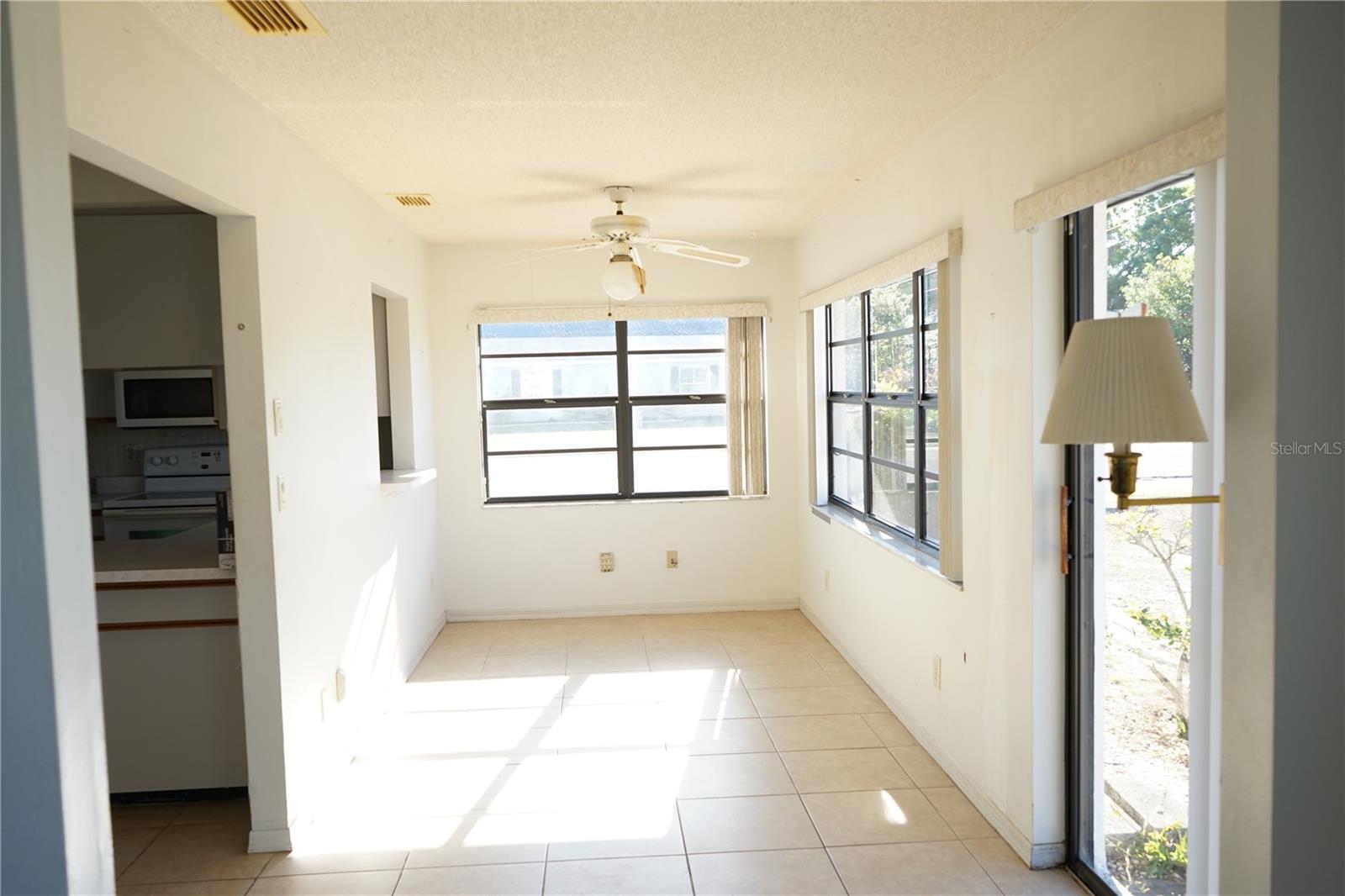 bonus area behind kitchen