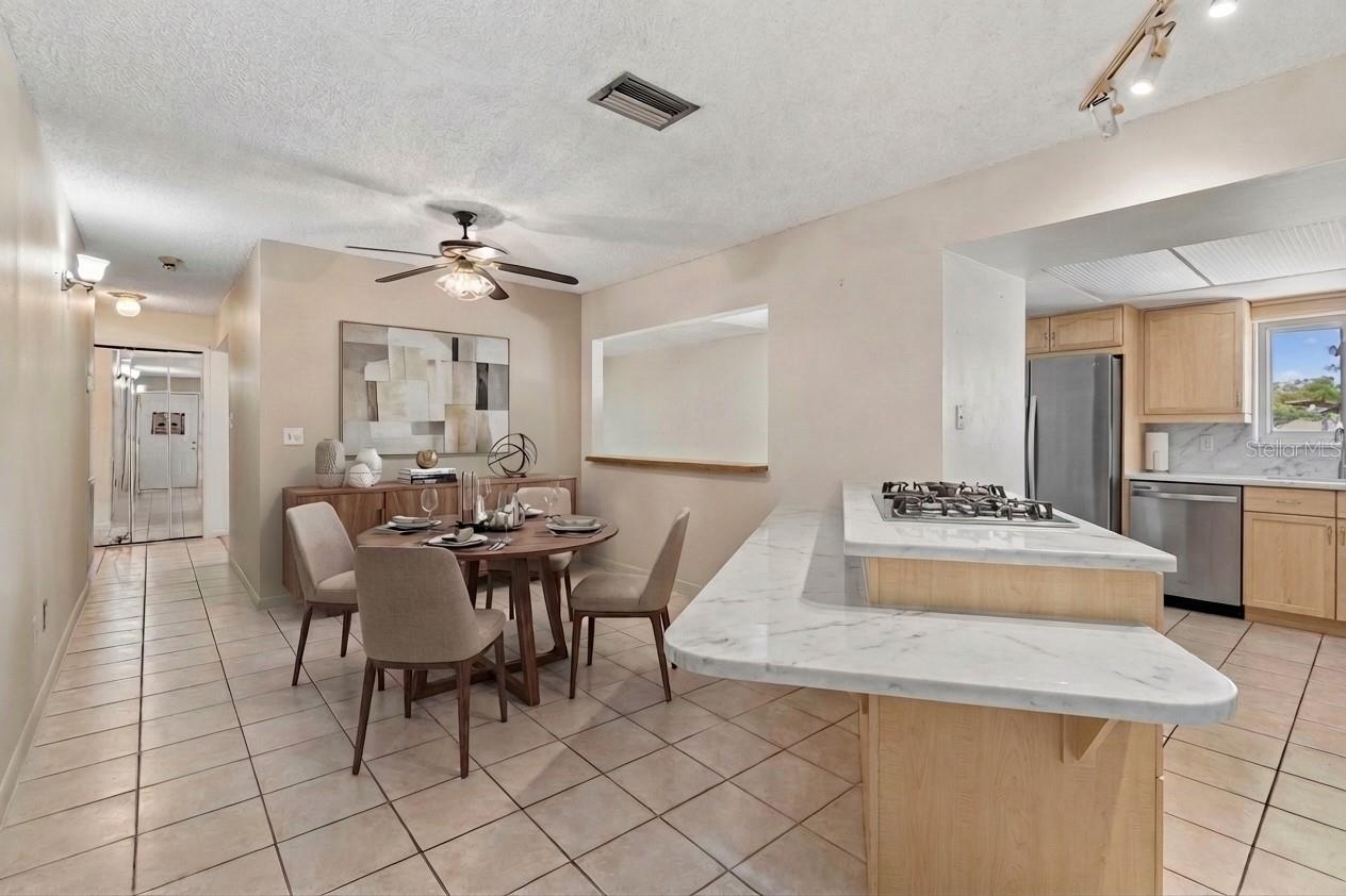 Staged "Dining" area concept