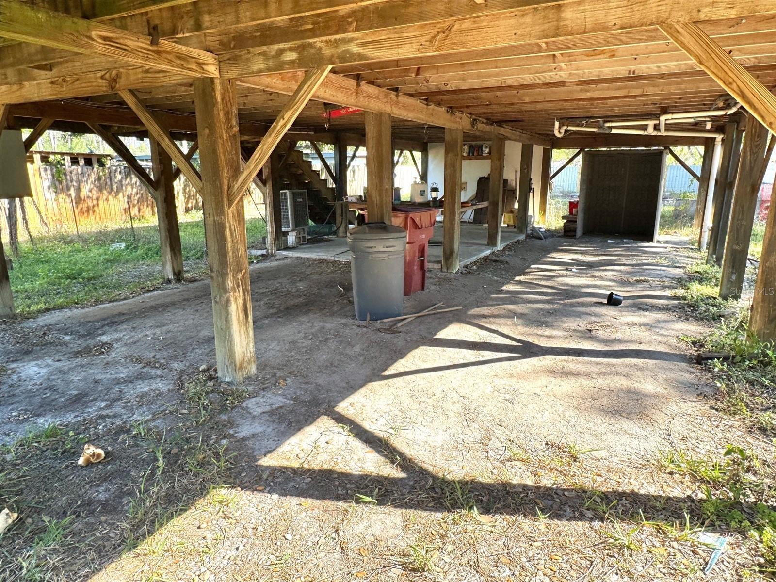 4 car spaces under building