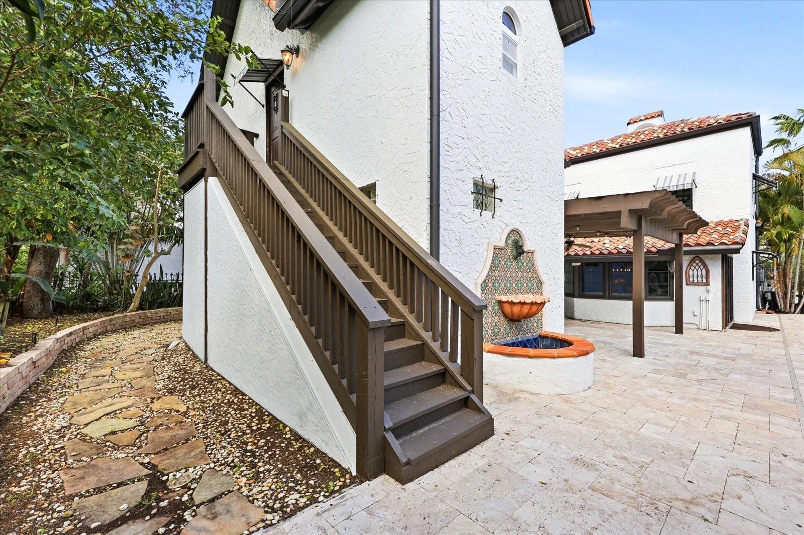 Private Stairs to In-Law Suite