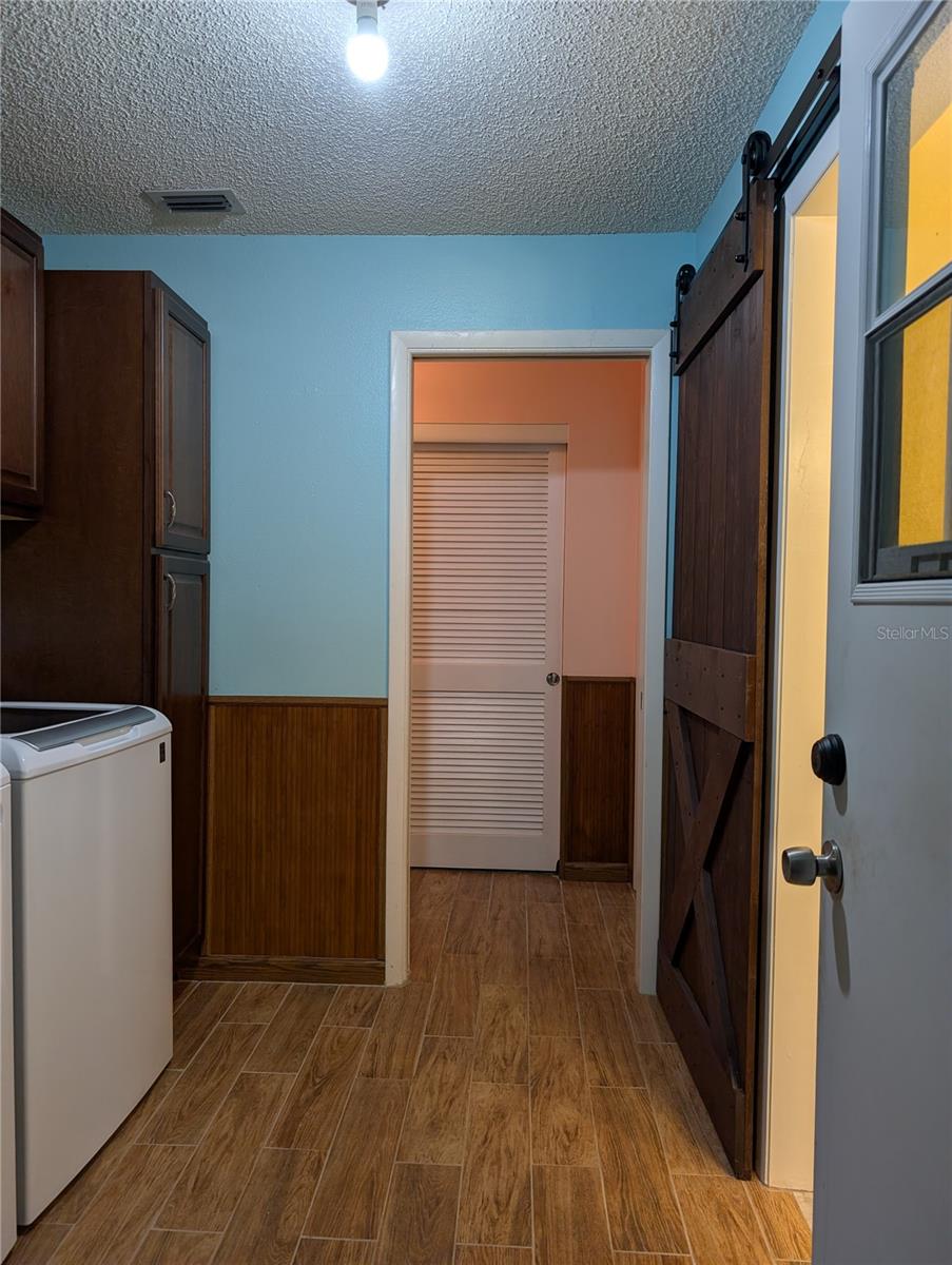 View from garage to hallway.