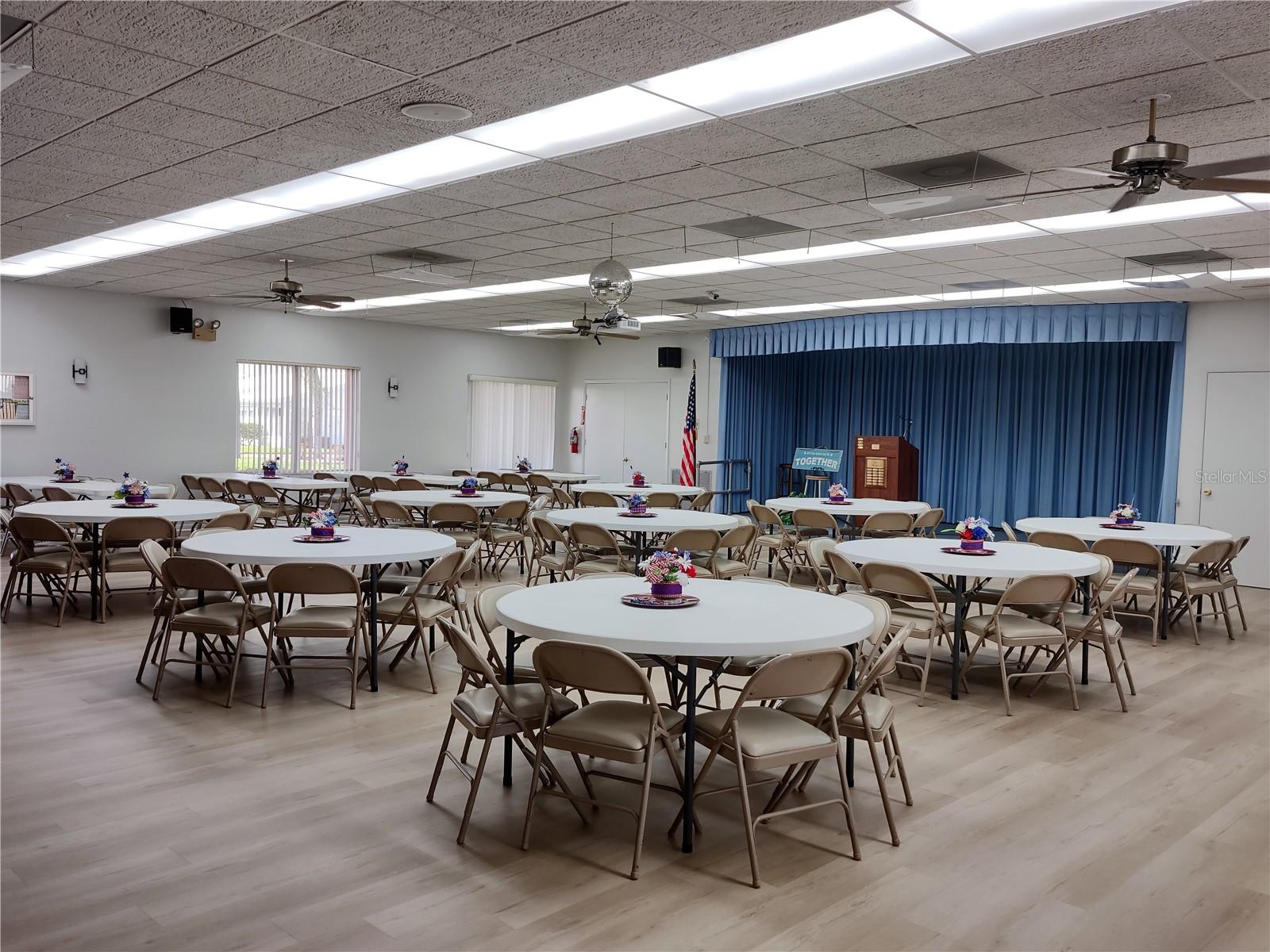 Womens and social clubs always decorate nicely for upcoming events.