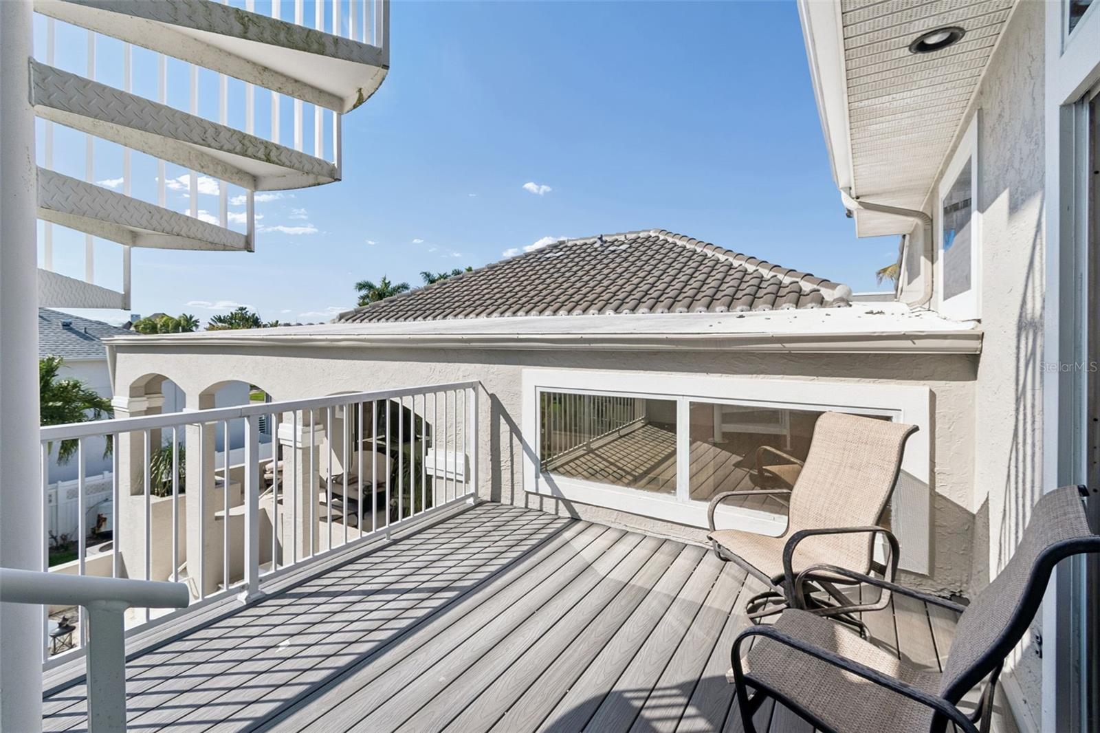 Master Suite - Private Porch and Stairs to Observation Tower